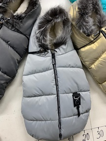 Зимний меховой конверт Ecoline Sport с натуральной опушкой 