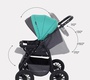Коляска трансформер RANT basic RIVA Air с люлькой-переноской