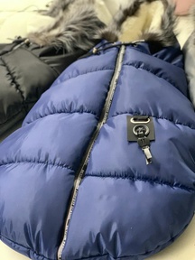 Зимний меховой конверт Ecoline Sport с натуральной опушкой 