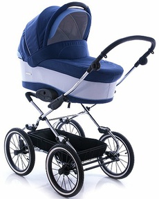 Детская коляска-люлька Navington Caravel (колеса 14 диаметра) с поворотными колесами 