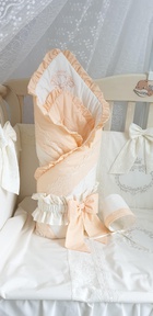 Конверт одеяло на выписку из роддома Ecoline Cherry Flower