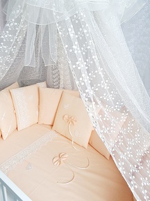 Набор бортиков в круглую и овальную кровать Ecoline Бабочка