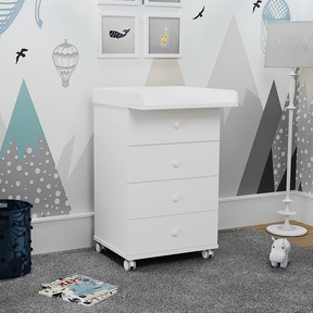 Комод Mika Eva 600/4 со съемным пеленальным столиком 