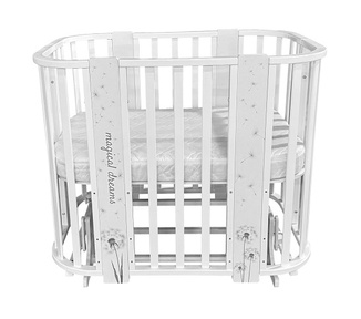 Детская кровать Антел Ariel 5в1 с маятником и расширением до 140 см 