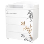 Комод Indigo Green Line 800/4 ЛДСП, МДФ с узким пеленальным столиком