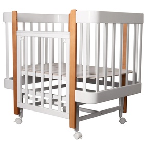 Кровать Indigo Tiny 100х70 см с продольным маятником и колесами