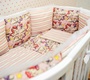 Комплект в круглую и овальную кровать Drems Единорожки в розовом (14 пр) 