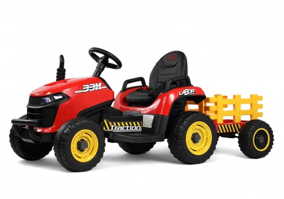 Детский электромобиль Трактор Rivertoys K111KK с прицепом