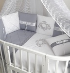 Комплект в круглую и овальную кроватку Ecoline Bridget