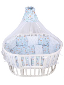 Комплект AmaroBaby Premium в кроватку 18 предметов (6+12 подушек-бортиков) разные расцветки