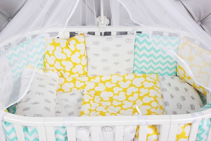 Комплект AmaroBaby в кроватку 19 предметов