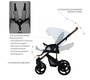 Коляска Bebetto Solaris PRO (100% экокожа) 2 в 1