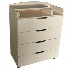 Комод Антел Ульяна (8) 800/4 МДФ с пеленальной доской, с шариковыми направляющими