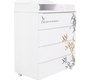 Комод Indigo Green Line 800/4 ЛДСП, МДФ с узким пеленальным столиком