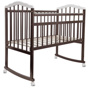 Кроватка MALIKA Melisa-2 LUX колесо-качалка без ящика