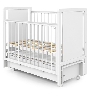 Детская кровать Indigo Classic маятник+колеса, ящик