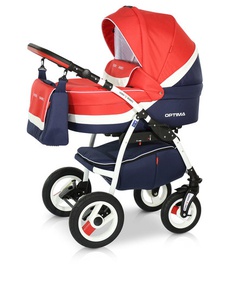 Детская коляска Verdi Optima 3 в 1 с большой люлькой