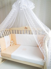 Набор в кроватку Ecoline Odelis с прямоугольными бортиками