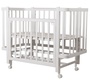 Кровать Indigo Bella 120х60 см с продольным маятником и колесами