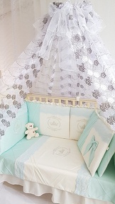 Набор в кроватку для новорожденных Ecoline Areseli 
