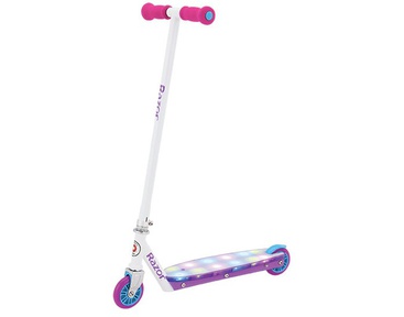Двухколесный самокат Razor Party Pop со светящейся платформой 