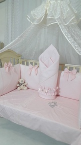 Набор в кроватку Ecoline Нежная Зефирка (11 предметов)