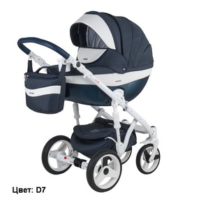 Коляска Adamex Monte Deluxe Carbon 2 в 1