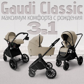 Детская коляска Bubago Gaudi Classic 3в1