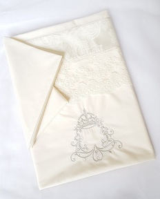 Бортики в круглую кроватку Ecoline Margaret crem (6 предметов)