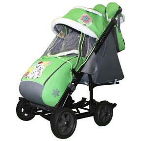 Санки-коляска Galaxy Snow City-3-1 на больших колесах Eva 