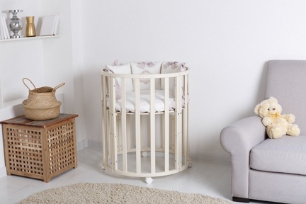 Круглая кроватка 10 в 1 Uoma Da Vinci ЭКО (БУК)