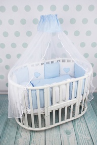 Комплект детского постельного белья AmaroBaby КРОХА Premium (18 предметов)