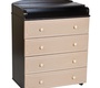 Комод Антел Ульяна (5) 800/4 МДФ с пеленальным столиком 