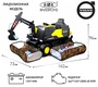 Детский электромобиль трактор Rivertoys Volvo (Y444YY)