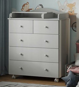 Комод Incanto Nuvolla PLUS 800/5 с откидным пеленальным столиком