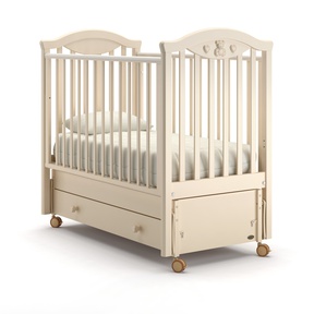 Кровать Nuovita Lusso swing с маятником и колесами