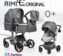 Коляска трансформер Farfello Aimile Original New Silver