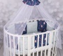 Комплект AmaroBaby Premium в кроватку 18 предметов (6+12 бортиков) 