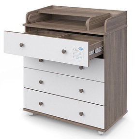 Пеленальный комод АТОН Орион (Оливер) ЛДСП с шариковыми направляющими 4 ящ. 