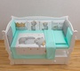 Комплект в кроватку Amarobaby 17 предметов (5+12 подушек-бортиков) 