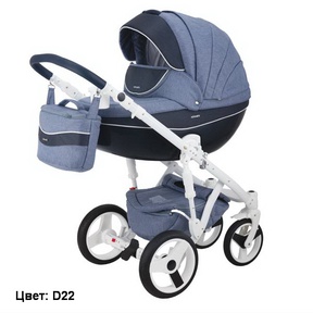 Коляска Adamex Monte Deluxe Carbon 2 в 1