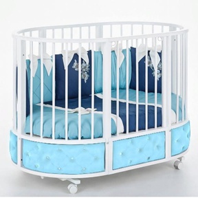 Кровать трансформер Островок Уюта EVA декор VIP, маятник, колеса