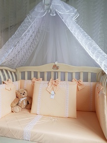 Набор в кроватку Ecoline Нежная Зефирка (11 предметов)