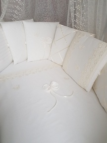 Набор бортиков в круглую и овальную кровать Ecoline Бабочка