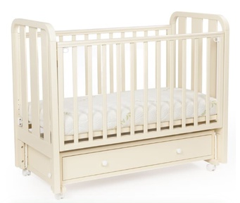 Детская кровать ВЕДРУСС СОФИ 4 с маятником, колесами, ящиком