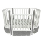 Детская кровать Антел Esenia 2 Велюр (маятник, колеса, автостенка)