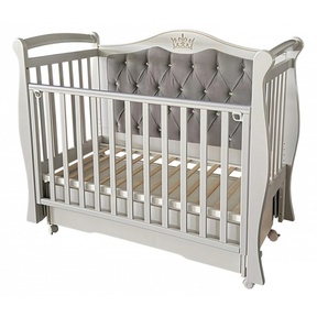 Детская кровать Кедр Оливия 1 (Olivia 1) маятник, мягкая спинка 