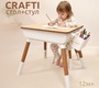 Детский растущий стол и стул BubaGO Crafti