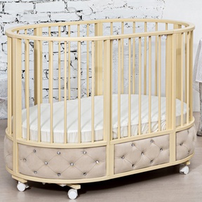 Кровать трансформер Островок Уюта EVA декор VIP, маятник, колеса