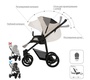 Коляска Bebetto Verturro Pro (100% эко кожа) 3 в 1